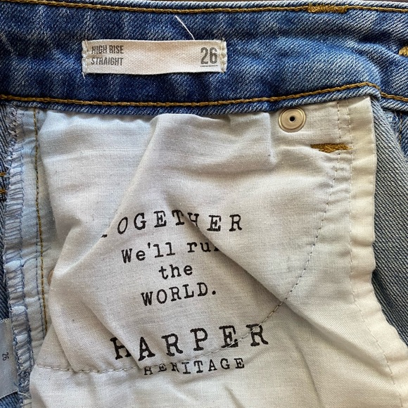 Francesca's High Waisted Cropped Jeans - Picture 7 of 9